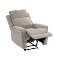 Mayfair Electric Recliner Armchair - Ash Grey - Fabric