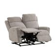 Mayfair Electric Recliner Sofa - 2 Seater - Ash Grey - Fabric
