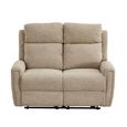 Mayfair Electric Recliner Sofa - 2 Seater - Beige - Fabric