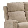 Mayfair Electric Recliner Sofa - 2 Seater - Beige - Fabric