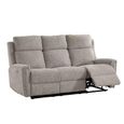Mayfair Electric Recliner Sofa - 3 Seater - Ash Grey - Fabric