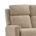 Mayfair Electric Recliner Sofa - 3 Seater - Beige - Fabric