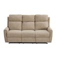 Mayfair Electric Recliner Sofa Suite - 3+2 Seater - Beige - Fabric