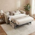 Mayfair Sofa Bed - 2 Seater - Beige - Fabric