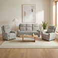 Mayfair Sofa Suite - 3+1+1 Seater - Ash Grey - Fabric