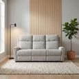 Mayfair Sofa - 3 Seater - Ash Grey - Fabric