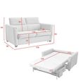 Mayfair Sofa Bed - 2 Seater - Ash Grey - Fabric