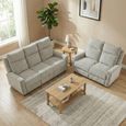 Mayfair Sofa Suite - 3+2 Seater - Ash Grey - Fabric