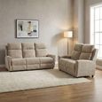 Mayfair Sofa Suite - 3+2 Seater - Beige - Fabric