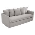 Antibes Sofa - 3 Seater - Grey Fabric