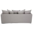 Antibes Sofa - 3 Seater - Grey Fabric