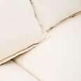 Avignon Sofa - 3 Seater - Cream Fabric with Black Metal Legs