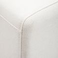 Avignon Sofa - 3 Seater - Cream Fabric with Black Metal Legs