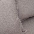 Avignon Sofa - 3 Seater - Grey Fabric with Black Metal Legs