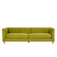 Brasa Sofa - 3 Seater - Green Velvet Fabric