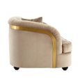 Fiji Sofa - 3 Seater - Grey Velvet Fabric
