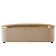 Fiji Sofa - 3 Seater - Grey Velvet Fabric
