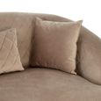 Fiji Sofa - 3 Seater - Grey Velvet Fabric
