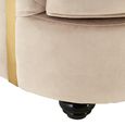 Fiji Sofa - 3 Seater - Grey Velvet Fabric