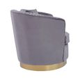 Franza Sofa - 3 Seater - Pleated Grey Velvet Fabric