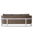 Freda Sofa - 3 Seater - Dark Grey Velvet Fabric