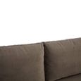 Freda Sofa - 3 Seater - Dark Grey Velvet Fabric