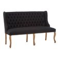 Harrison Sofa - 2 Seater - Black Fabric