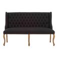 Harrison Sofa - 2 Seater - Black Fabric