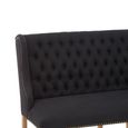 Harrison Sofa - 2 Seater - Black Fabric