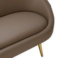 Lagero Sofa - 3 Seater - Brown Faux Leather