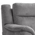 Monroe Electric Recliner Armchair - Adjustable Headrest - Ash Grey - Fabric