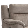 Monroe Electric Recliner Armchair - Adjustable Headrest - Fossil - Fabric