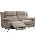 Monroe Electric Recliner Sofa Suite - 3+1+1 Seater - Adjustable Headrest - Fossil - Fabric