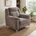 Monroe Armchair - Stone - Fabric