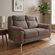 Monroe Sofa - 2 Seater - Stone - Fabric