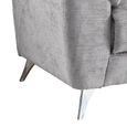 Monroe Sofa - 3 Seater - Ash Grey - Fabric