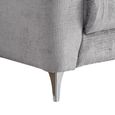 Monroe Sofa Suite - 3+1+1 Seater - Ash Grey - Fabric