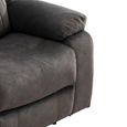 Morgan Manual Recliner Armchair - Iron - Fabric
