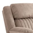 Morgan Manual Recliner Armchair - Taupe - Fabric