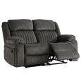 Morgan Manual Recliner Sofa - 2 Seater - Iron - Fabric