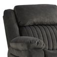 Morgan Manual Recliner Sofa - 2 Seater - Iron - Fabric