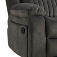 Morgan Manual Recliner Sofa - 2 Seater - Iron - Fabric