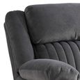 Morgan Manual Recliner Sofa - 2 Seater - Slate Grey - Fabric