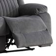 Morgan Manual Recliner Sofa - 2 Seater - Slate Grey - Fabric