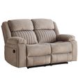 Morgan Manual Recliner Sofa - 2 Seater - Taupe - Fabric