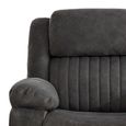 Morgan Manual Recliner Sofa - 2 Seater - with Storage Console - Iron - Fabric