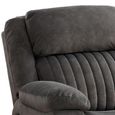 Morgan Manual Recliner Sofa - 3 Seater - Iron - Fabric