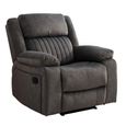 Morgan Manual Recliner Sofa Suite - 3+1+1 Seater - Iron - Fabric