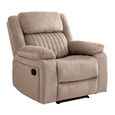 Morgan Manual Recliner Sofa Suite - 3+1+1 Seater - Taupe - Fabric