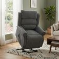 Regency Electric Lift & Tilt Armchair - Dual Motor - Anthracite - Fabric